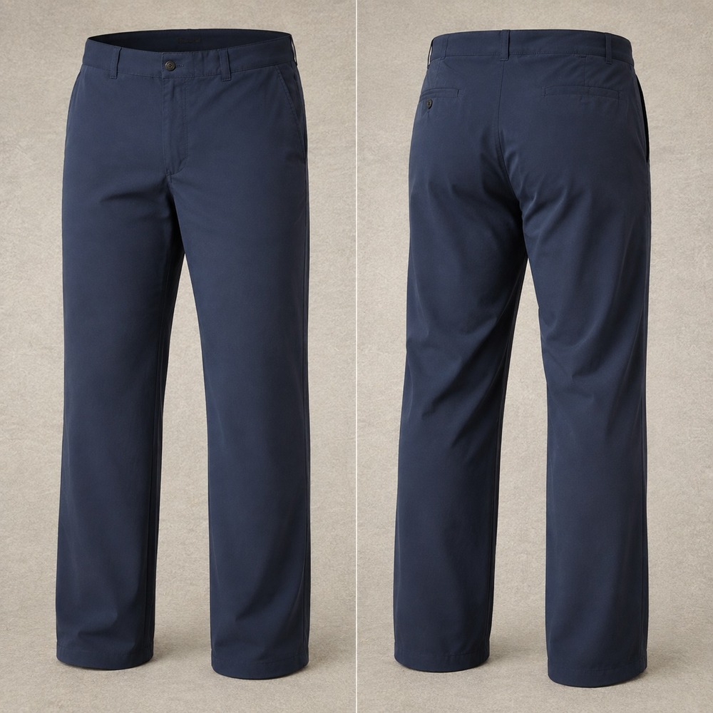 Ben Hogan Golf Pants Mens 40x32 Navy Blue Flat Front Stretch Performance Preppy